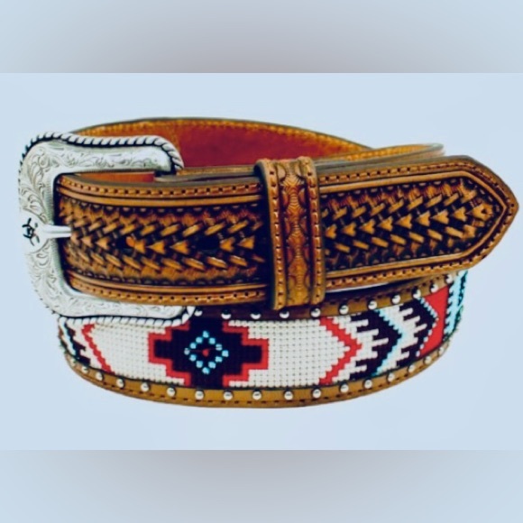 Ariat Other - NWT Ariat Mens Aztec Beaded Belt -A1033297